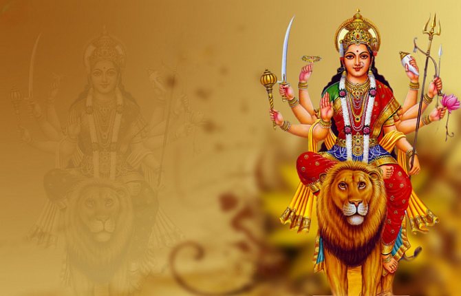 Богиня Дурга, Дурга, На льве, Лев, ведическая культура, Парвати, Ади Шакти