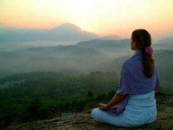 медитация в горах