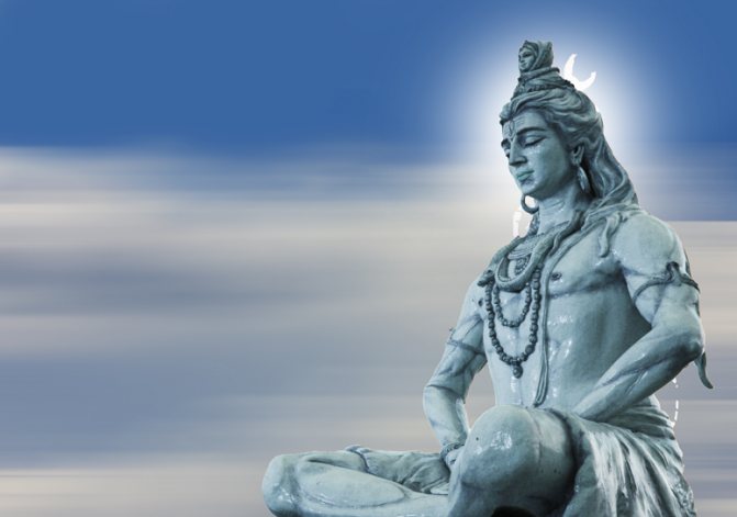 Шива, Рудра, статуя Шивы